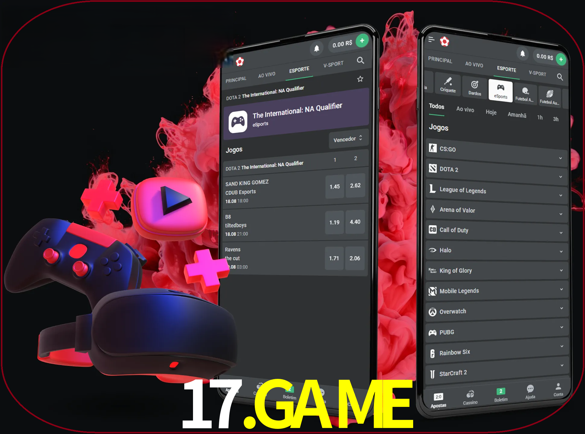 Para ter a aplicação móvel 17.game no seu smartphone, basta descarregar o ficheiro apk e seguir as instruções.