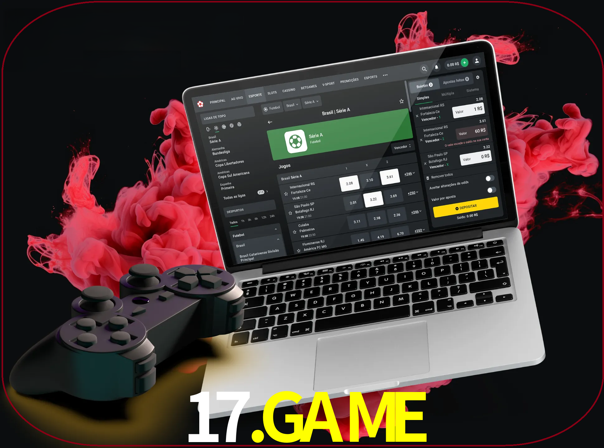 Visite a secção especial de jogos de vídeo em 17.game para descobrir em que jogos pode apostar e ganhar muito dinheiro.