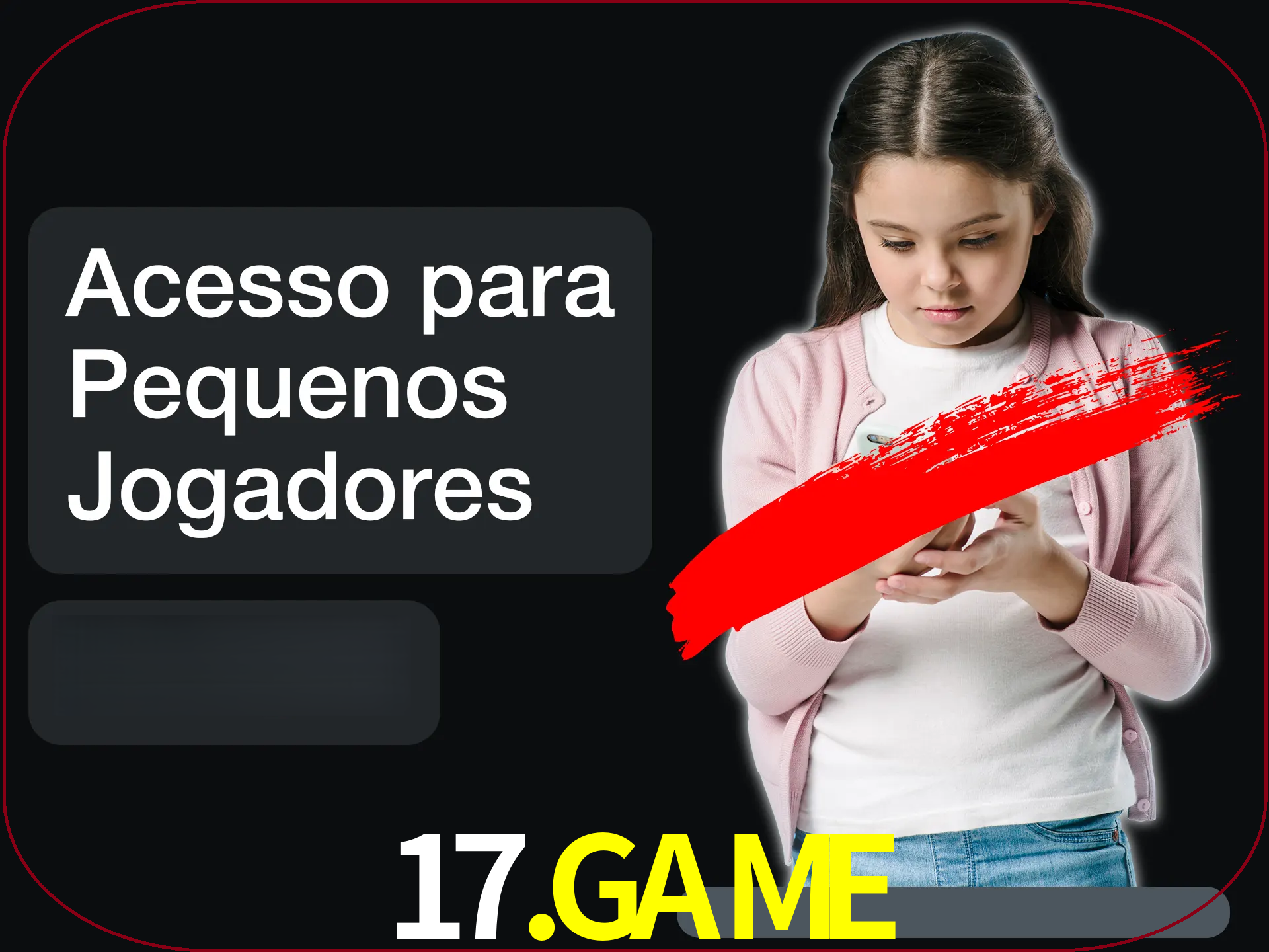 As crianças não podem jogar jogos de cassino.